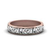 black-enamel-vintage-looking-band-in-rose-gold-FD908WB-NL-RG
